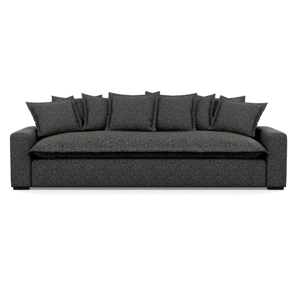 Heal's Brompton 5 Seater Sofa Brecon Charcoal Black Feet