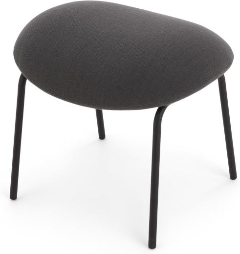 Drew Footstool, Slate Grey