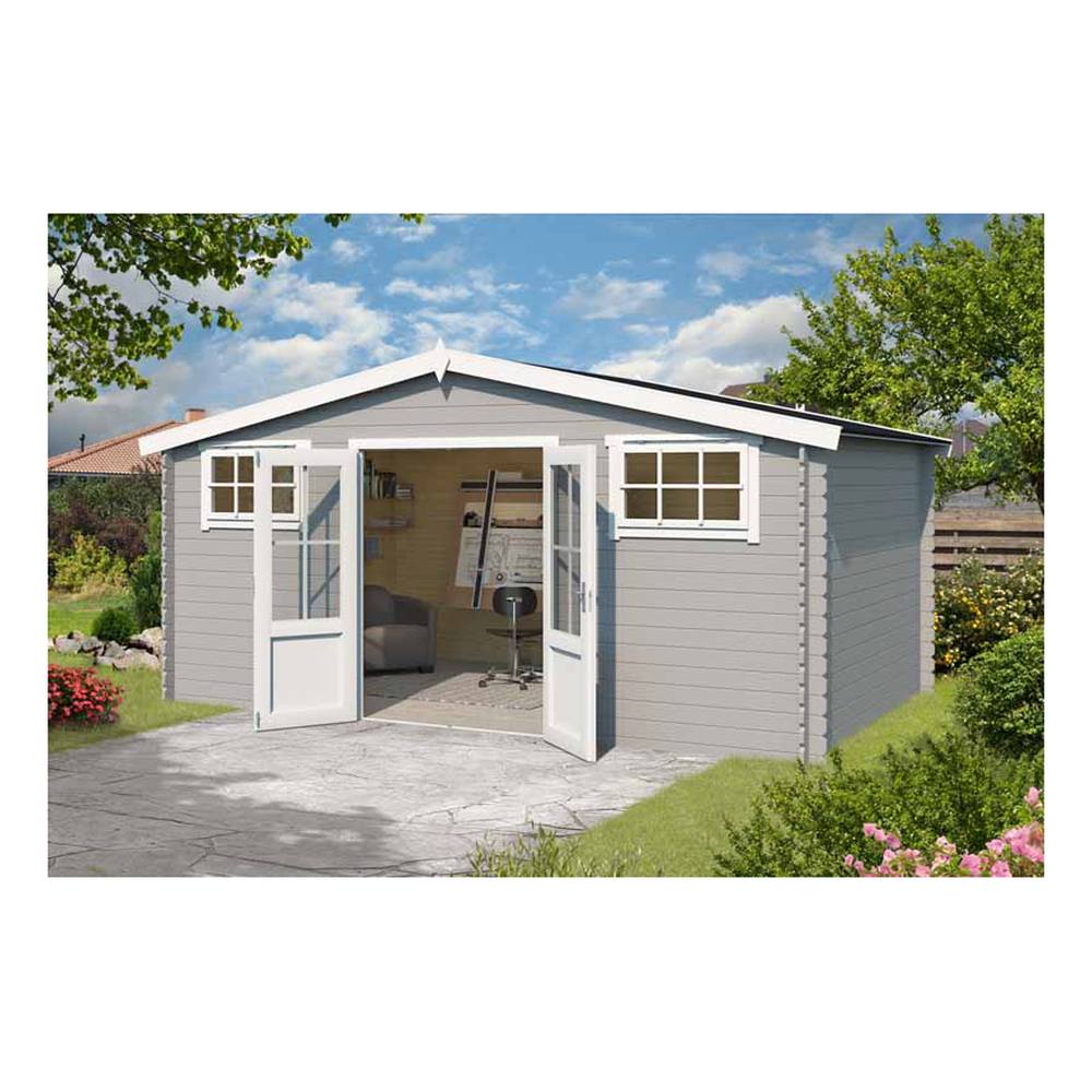 Lasita Maja Ltd Boston-Log Cabin, Garden Room, Home Office - L518.6xW312xH245.1 cm in Light Brown 3