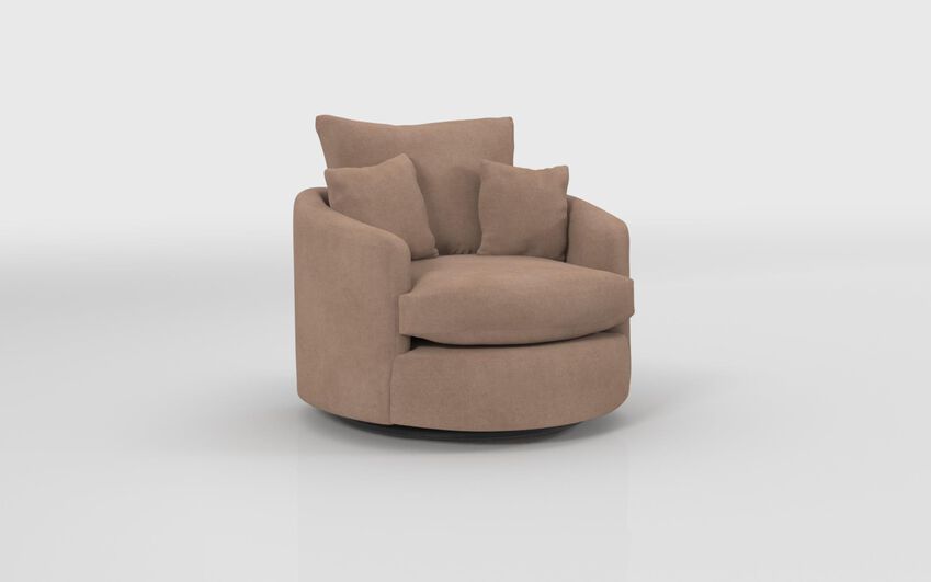 Brown Fabric Edale Twister Chair