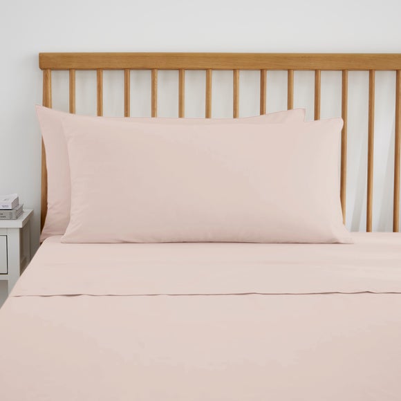 Pure Cotton Large Standard Pillowcase Pair
