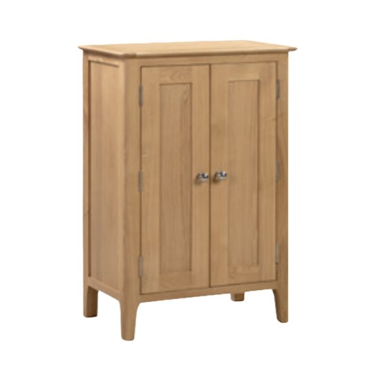 Cotswold Wooden Shoe Storage Cabinet In Oak