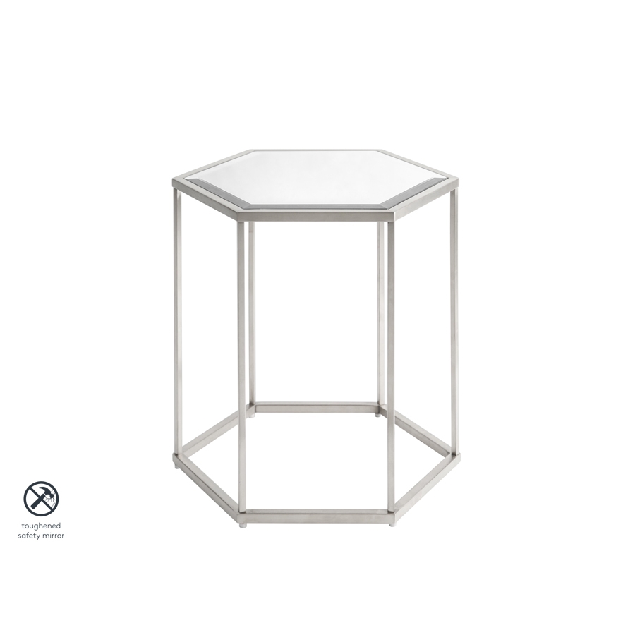 Alveare Silver Side Table