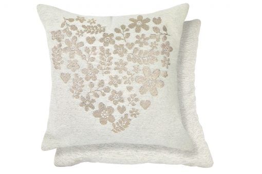 New Edge Blinds Love Heart Cushion Cover in Natural