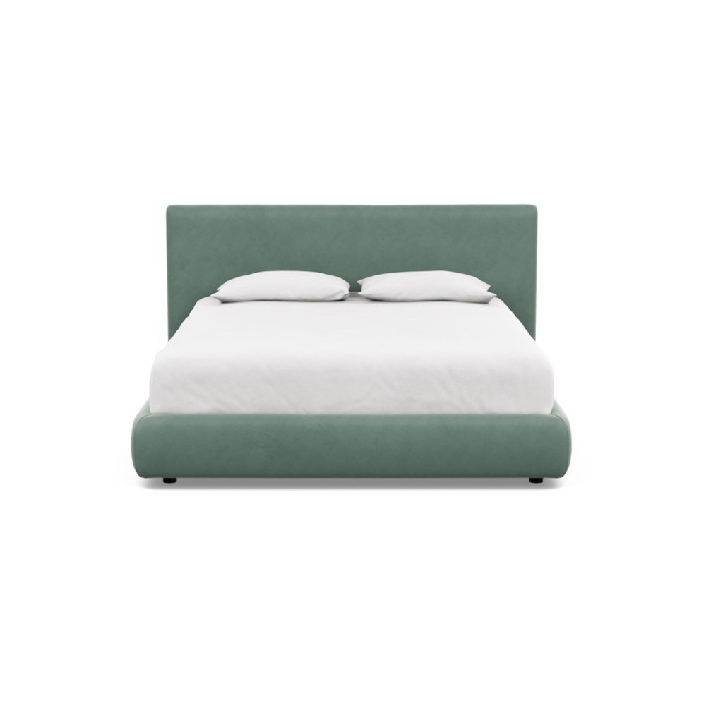 Heal's Alba Bed King Marylebone Velvet Mint