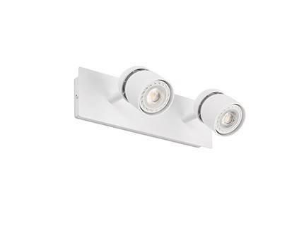 Netlighting Coco Twin Spotlight Wall Lamp White 2x GU10