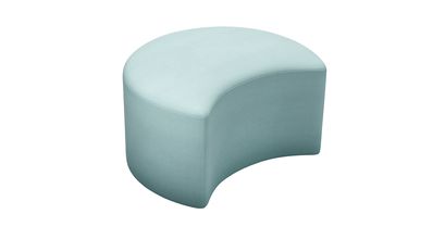 Luna Half Moon Footstool in Eucalyptus Smart Cotton - sofa.com