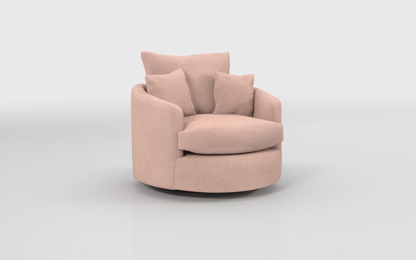 Pink Fabric Edale Twister Chair