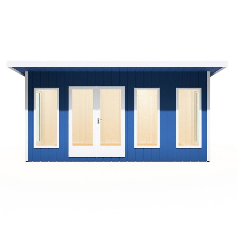Shires Cali 16x8 Feet Pent 1 Garden Office - OSB/MDF - L334xW509.4xH246.1 cm in Light Brown 3