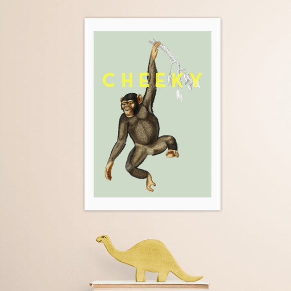 East End Prints Cheeky Monkey Print