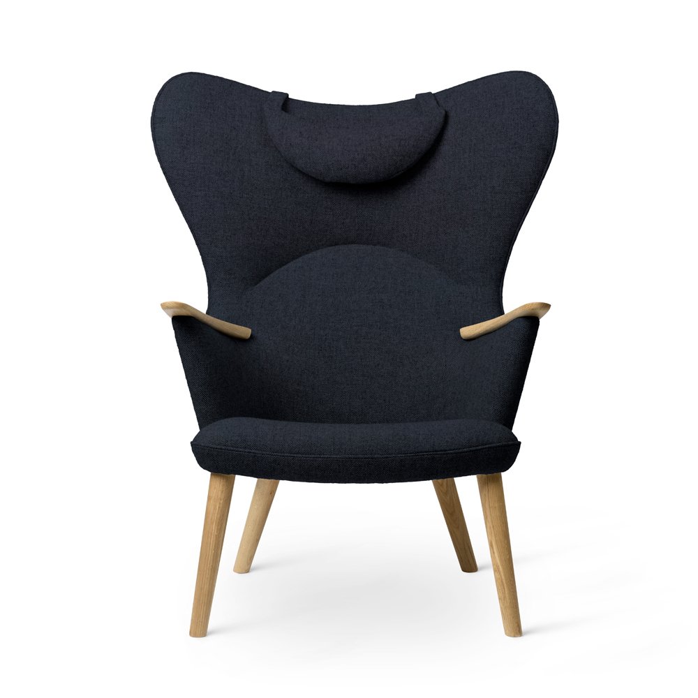 Carl Hansen & Søn CH78 Lounge Chair with head rest, Oak/Fiord 0782