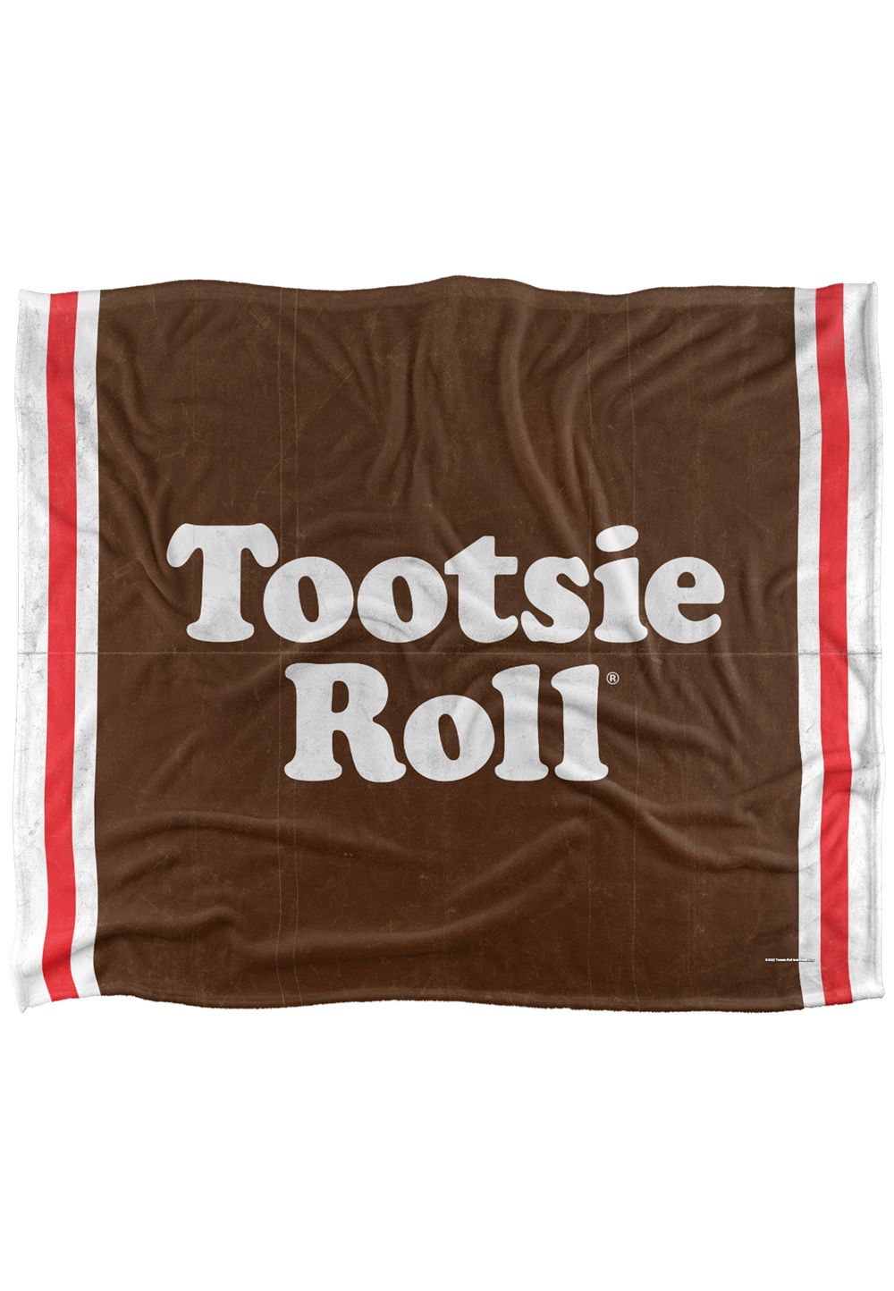 Tootise Roll Tootsie Roll Wrapper Silky Touch Super Soft Throw Blanket 152 X 127 cm in White