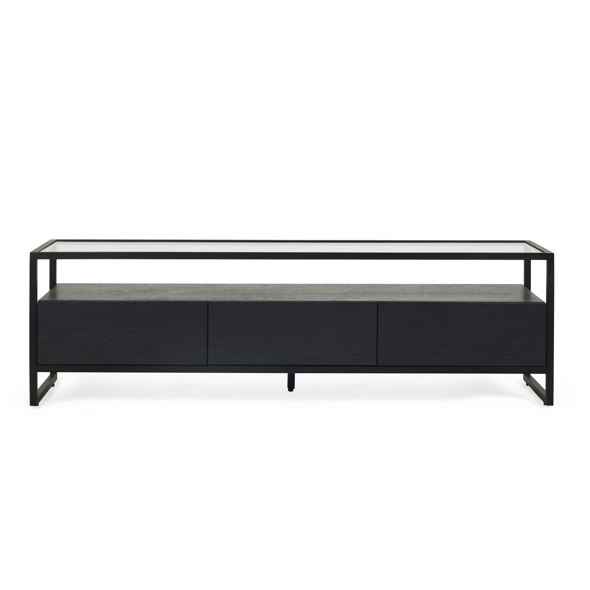 Dillon Black Extra Wide TV Stand Black