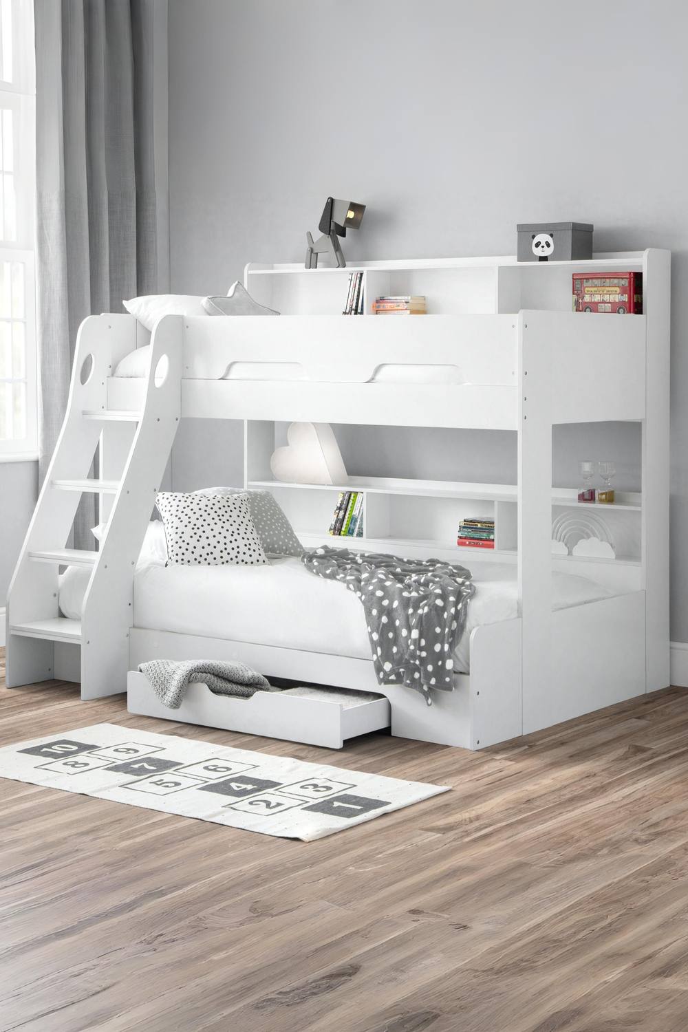 Julian Bowen Orion Triple Sleeper Bunk Bed in White
