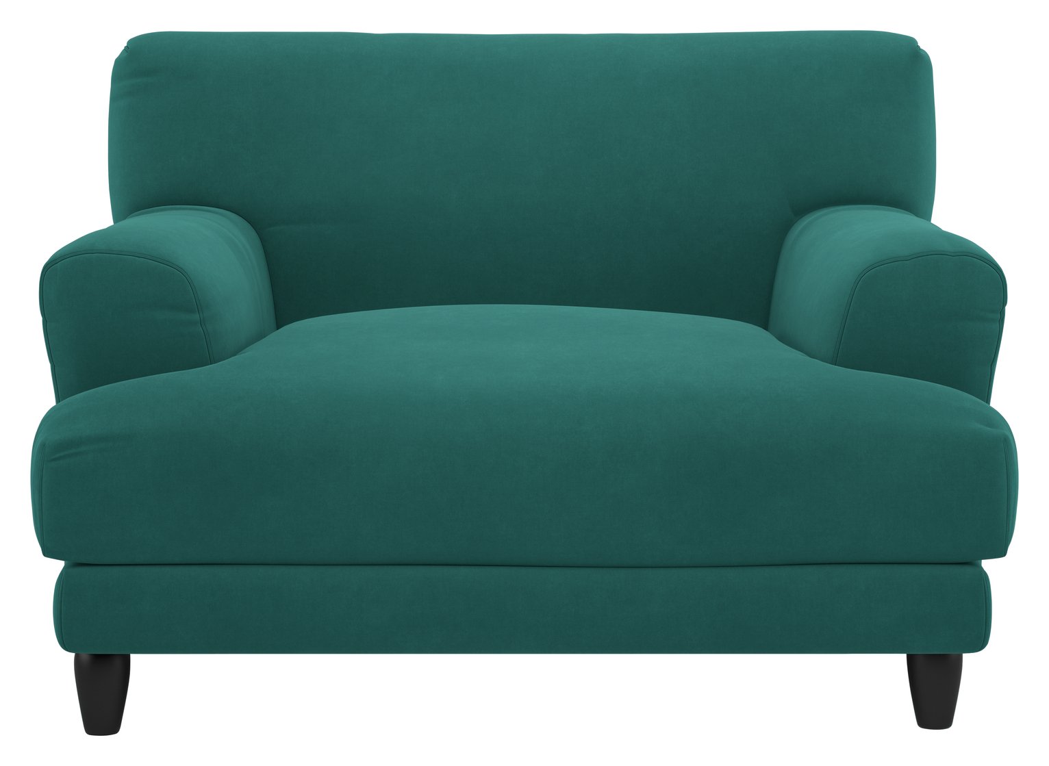 Habitat Askem Velvet Cuddle Chair - Teal
