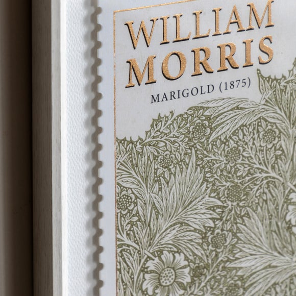 Cedar and Sage Set of 2 William Morris Postage Stamp Green Framed Prints 2