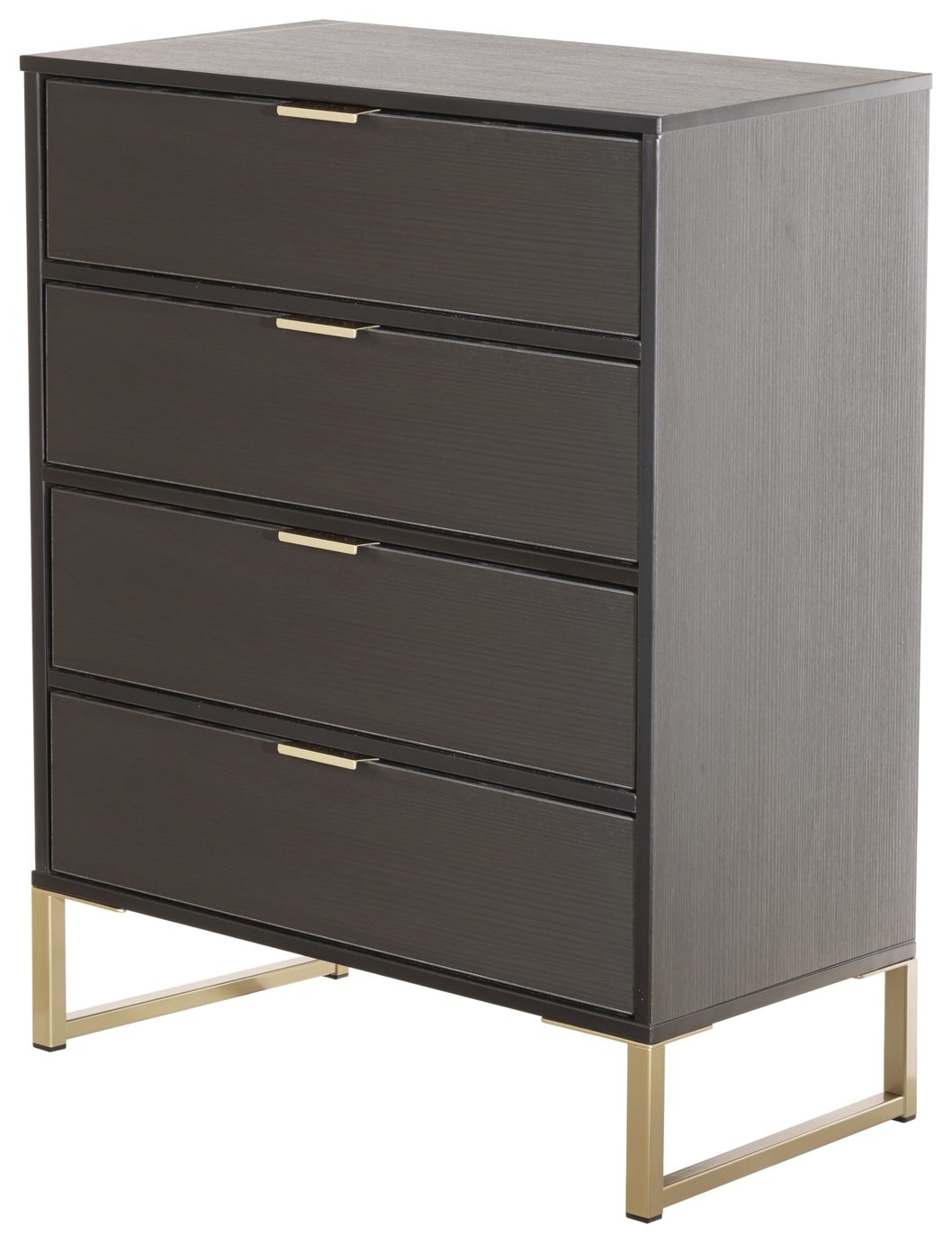Messina 4 Drawer Chest - Black