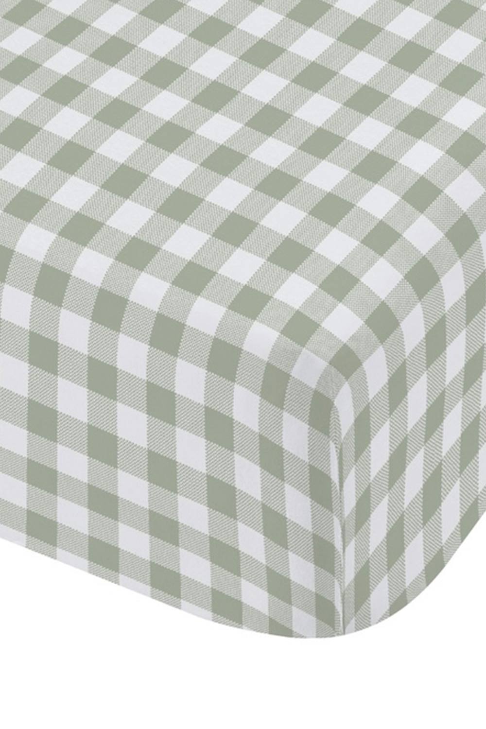 Catherine Lansfield 'Bamford Gingham Check' Fitted Sheet in Green 3
