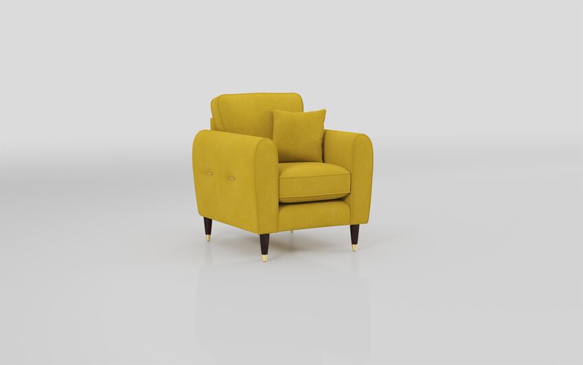 Green Fabric Newsham Armchair