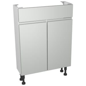 Wickes Hertford Dove Grey Compact Vanity Unit - 600 x 735mm