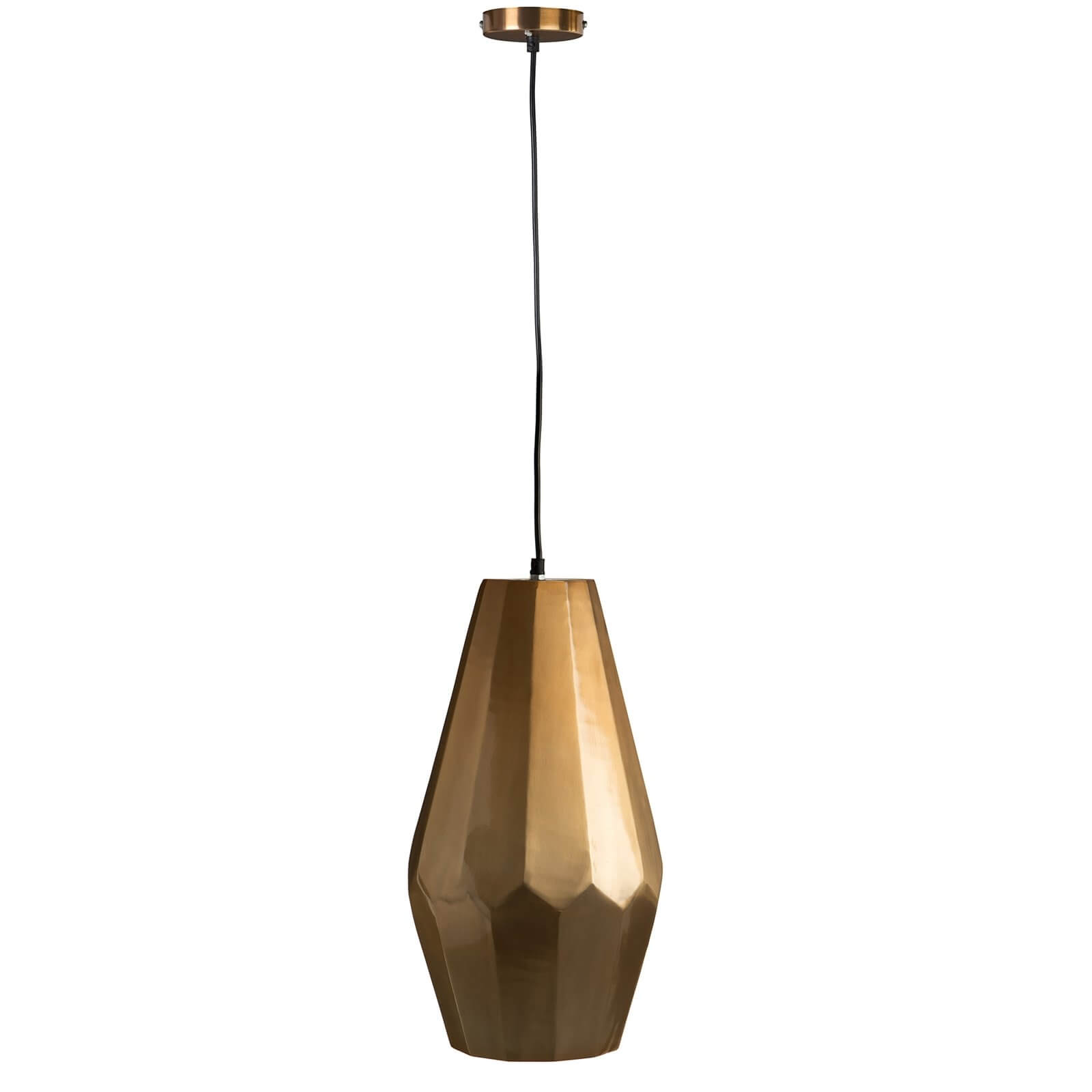 Aluminium Copper Finish Large Pendant Light