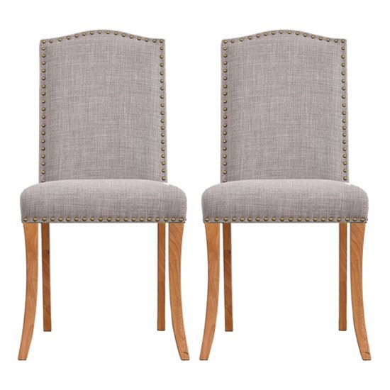 Evesham Grey Finish Dining Chair In Pair