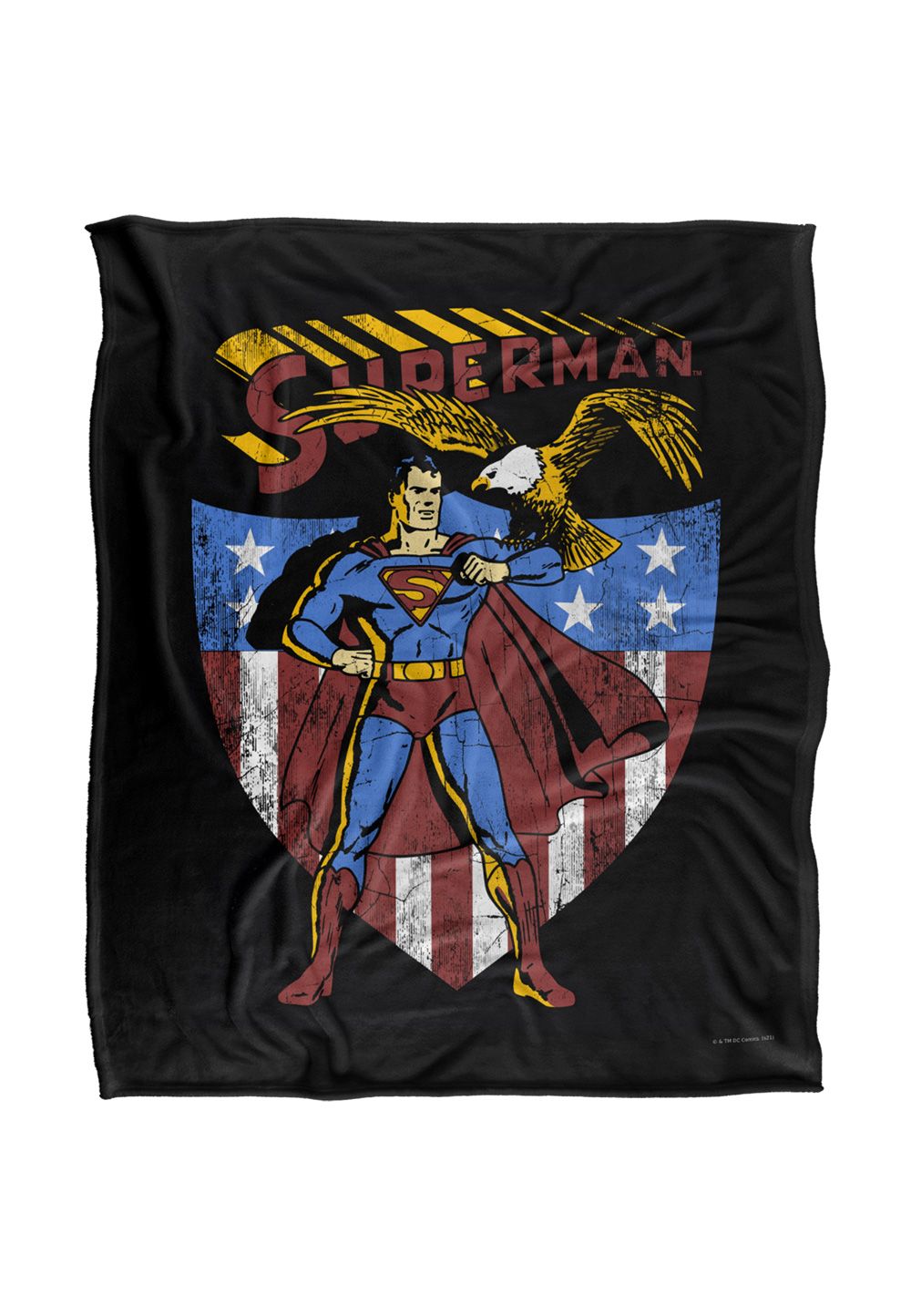 Warner Brothers Superman Superman Officially Licensed Silky Touch Super Soft Throw Blanket 152 x 127 cm in White