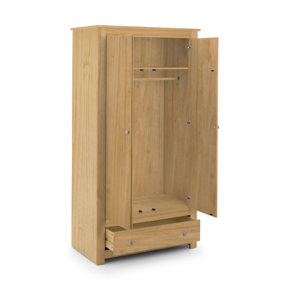 Radley Pine 2 Door Combination Wardrobe