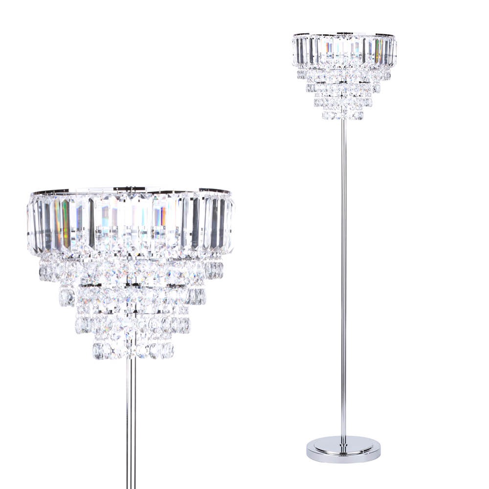 Paladina Floor Lamp, Chrome