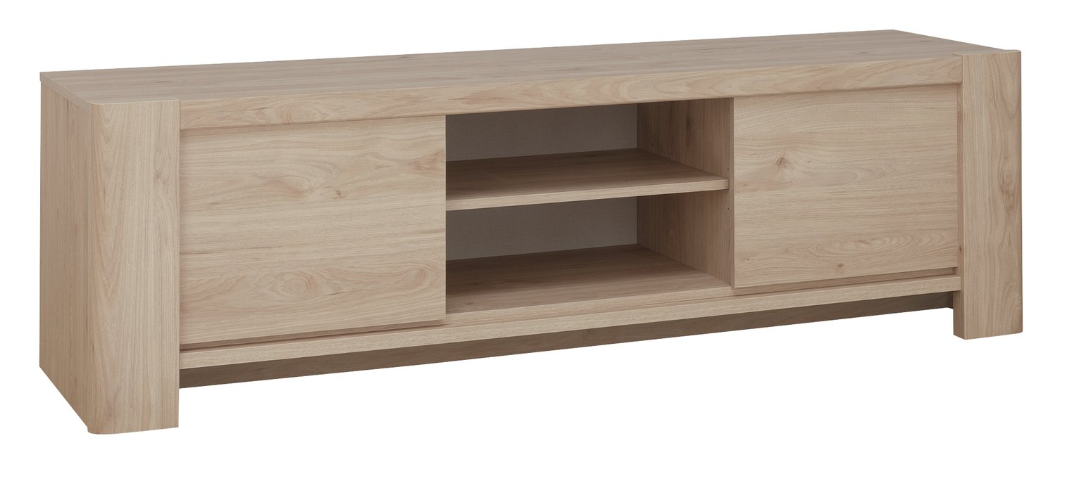 Portland 2 Door TV Unit - Oak