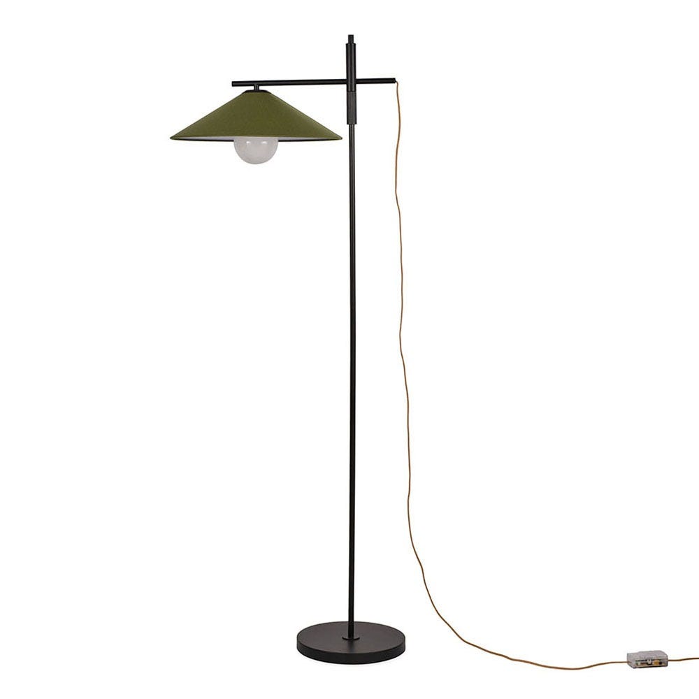 Heal's Armstrong Adjustable Floor Lamp Black/Green 2