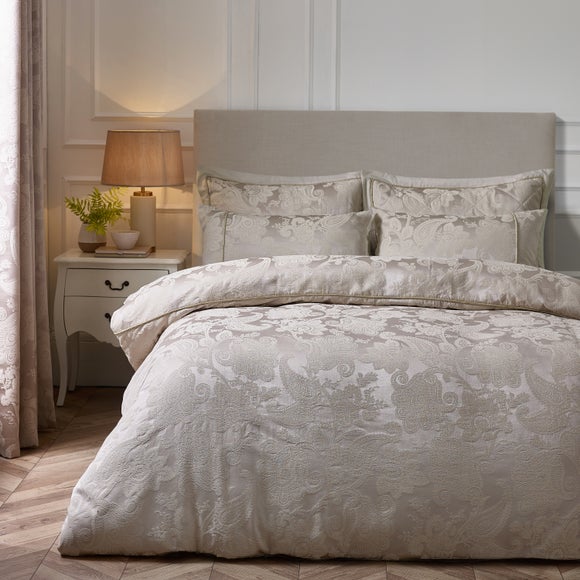 Catherine Lansfield Opulent Jacquard Duvet Cover & Pillowcase Set