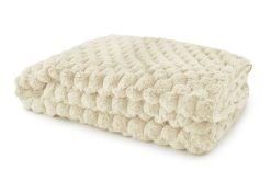 New Edge Blinds Leah Collection Deluxe Throw in Cream