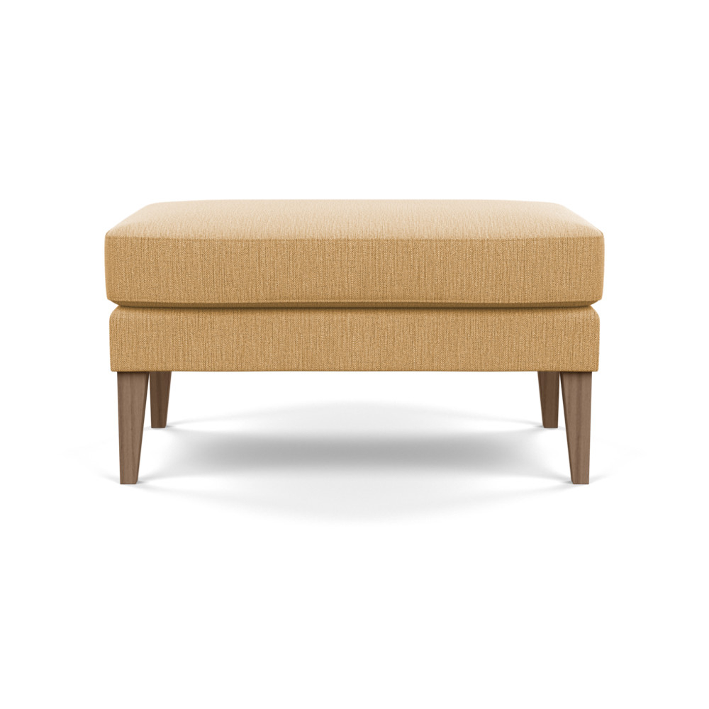 Heal's Richmond Ottoman Smart Linen Mix Sand Tinted Ash Feet