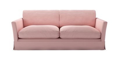 Otto 3 Seat Sofabed in Rhubarb Smart Cotton - sofa.com