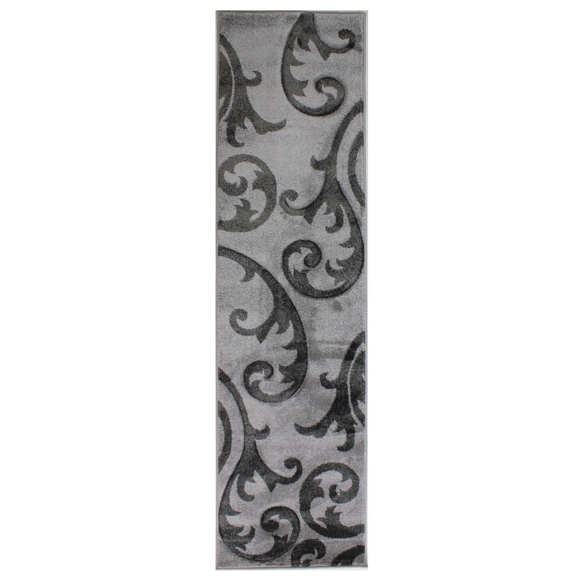 Elude Hand Carved Runner Grey