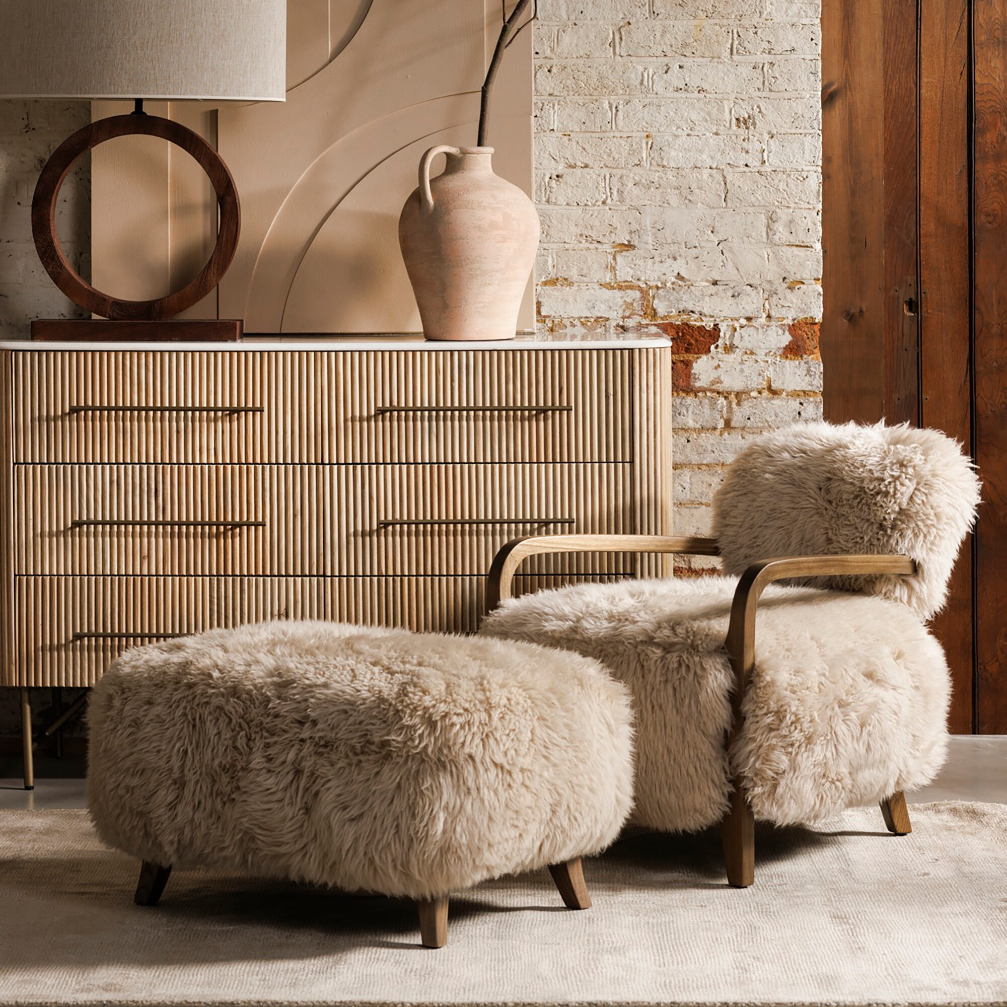 Timothy Oulton Cabana Yeti Armchair, Neutral Fabric | Barker & Stonehouse