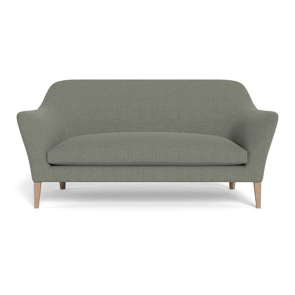 Heal's Wallis 3 Seater Sofa Boucle Tweed Lapis Natural Feet 2