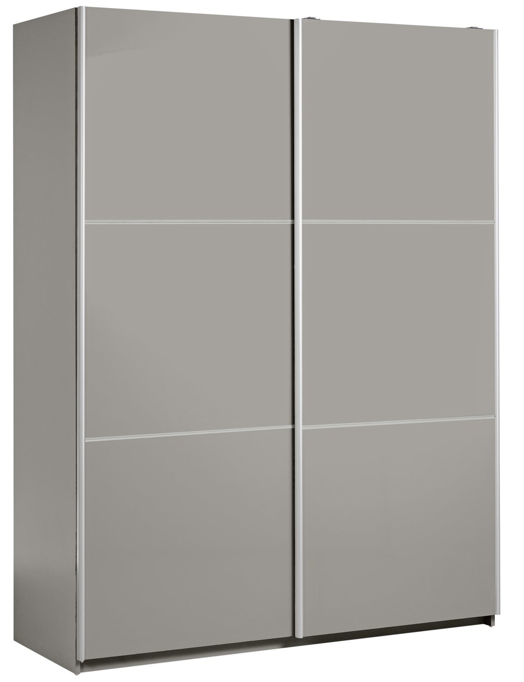 Habitat Holsted Gloss Medium Sliding Wardrobe - Grey