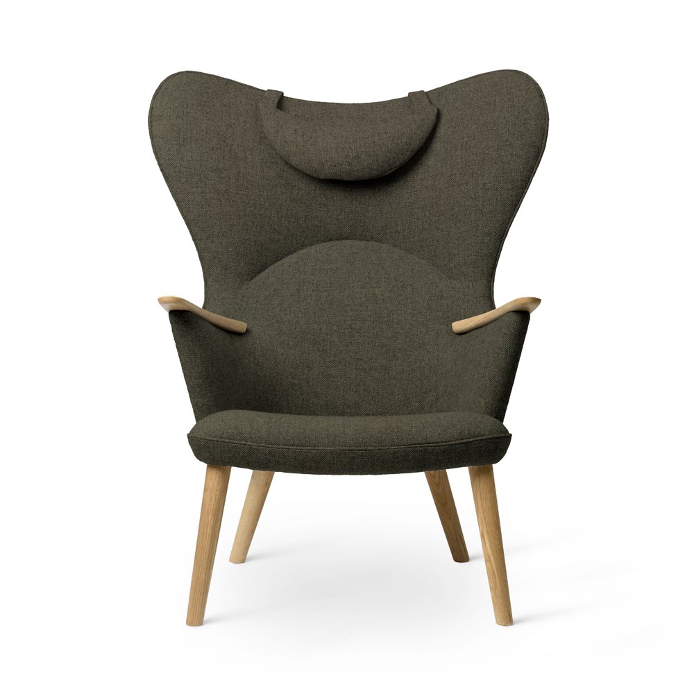 Carl Hansen & Søn CH78 Lounge Chair with head rest, Oak/Fiord 0961
