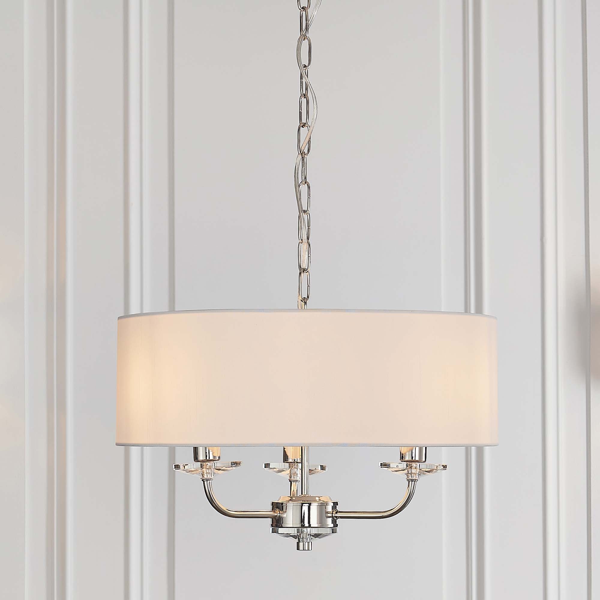 Vogue Katarina 3 Light Ceiling Fitting Nickel