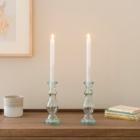 Set of 2 LED Taper Candles