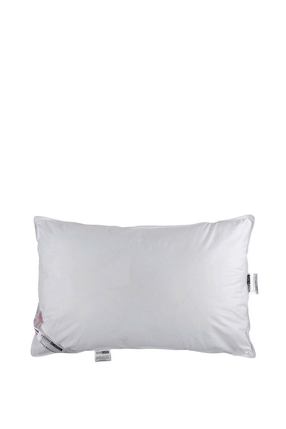Homescapes Super Microfibre Camomile Pillow Dried Camomile Insert Extra Fill in White