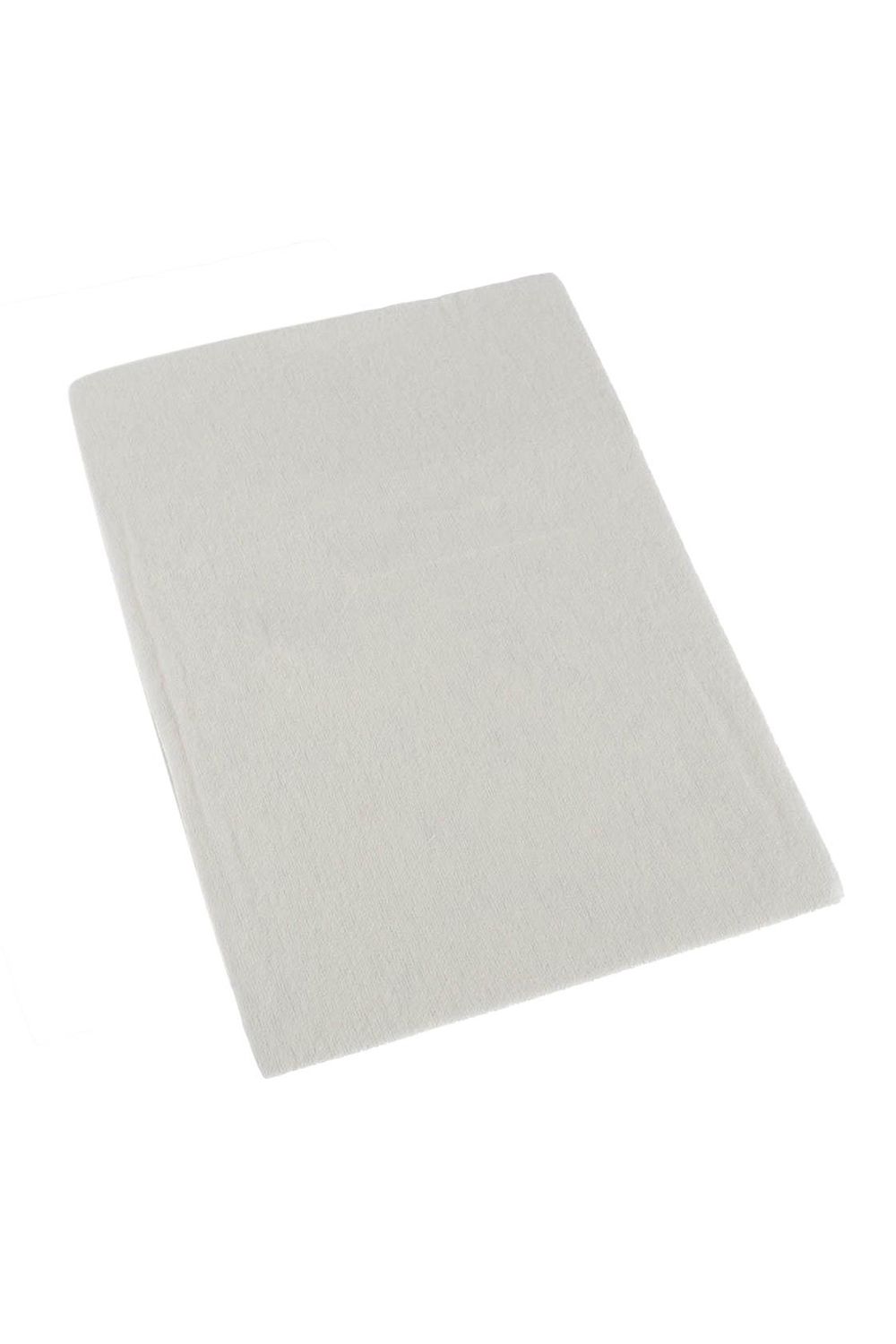 Homescapes 100% Brushed Cotton Cot Flat Sheet Single Pack, 100 x 150 cm in Beige