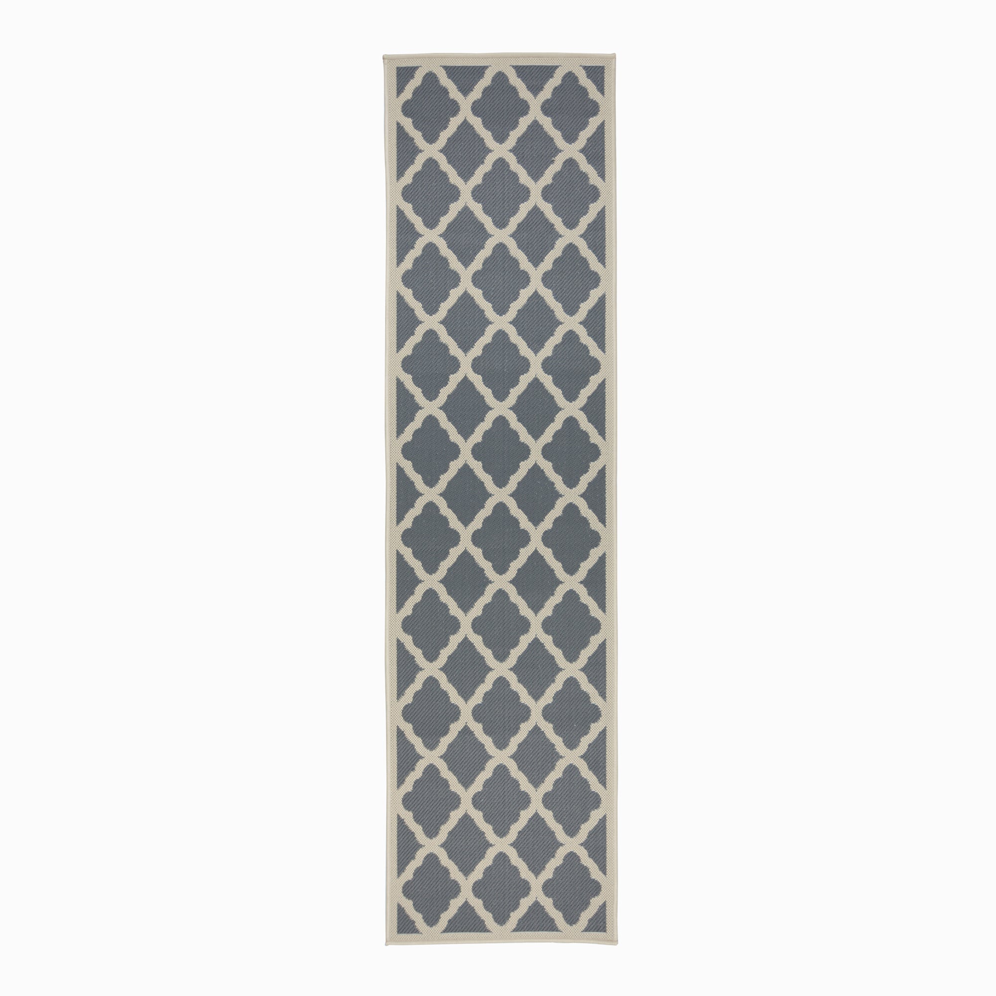 Padua Geometric Indoor Outdoor Runner Grey