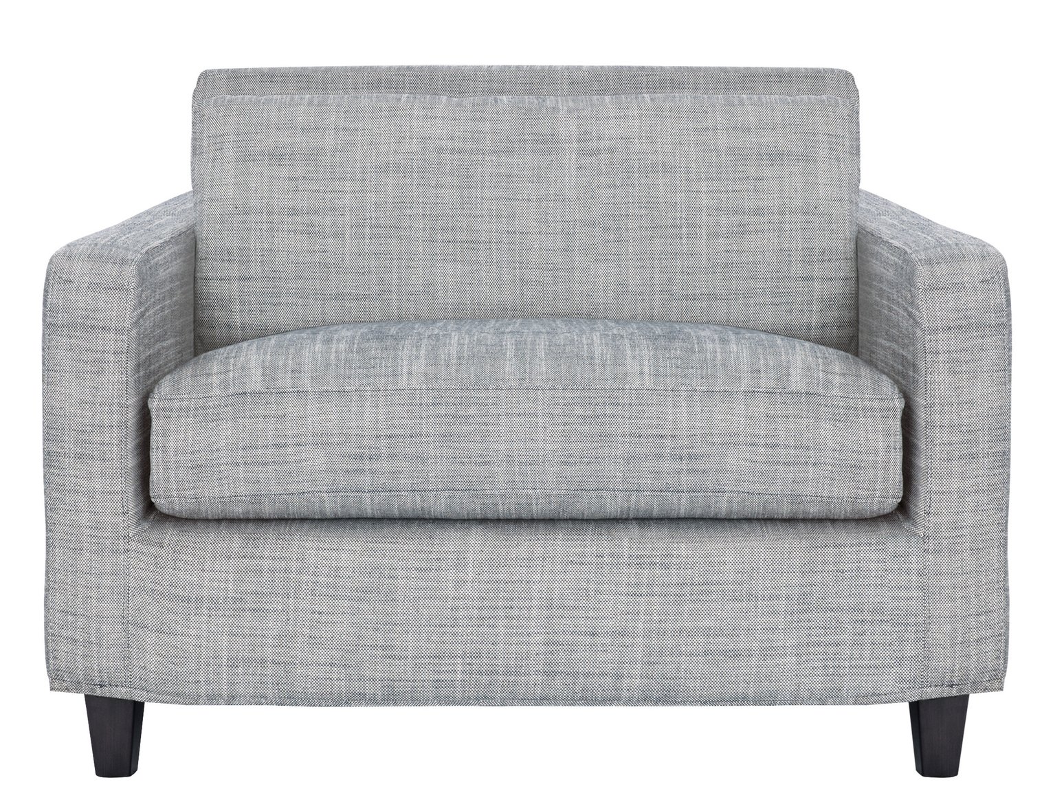 Habitat Chester Fabric Cuddle Chair - Black and White