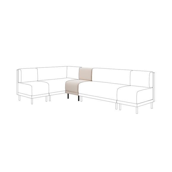 Mae Small Dining Bench, Textured Weave
