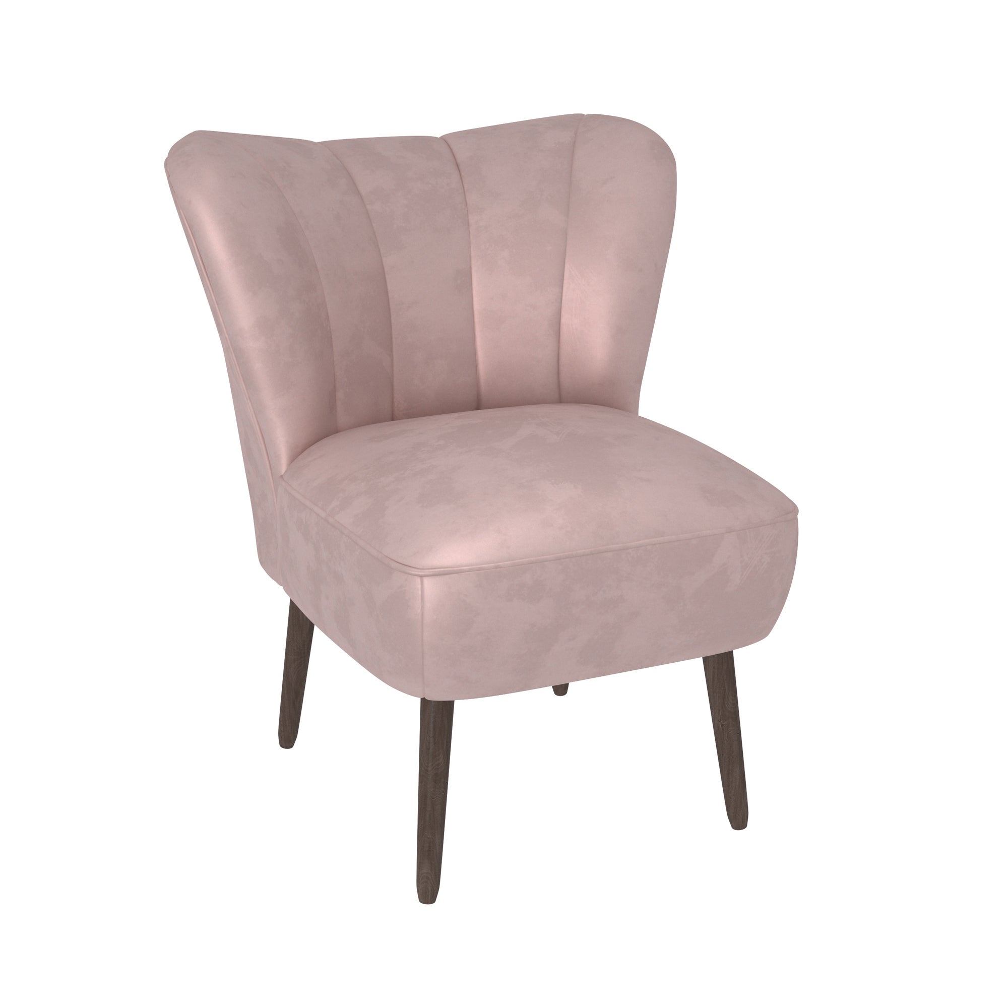 Abby Velvet Cocktail Chair Pink