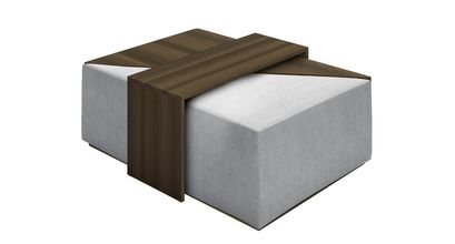 Astaire Modular Coffee Table Set Footstool in Goodwin Grey Sandgate - sofa.com