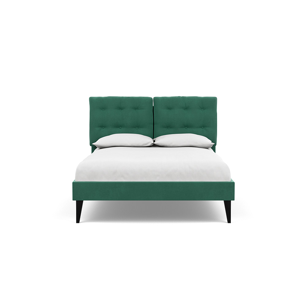 Heal's Mistral Double Bed Smart Velvet Sea foam